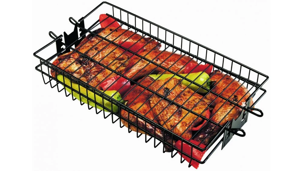 Grill Pro Deluxe Non-Stick Flat Spit Basket 4 Grill Pro Deluxe Non-Stick Flat Spit Basket - Image 4