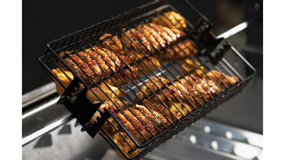 Grill Pro Deluxe Non-Stick Flat Spit Basket 6 Grill Pro Deluxe Non-Stick Flat Spit Basket - Image 6