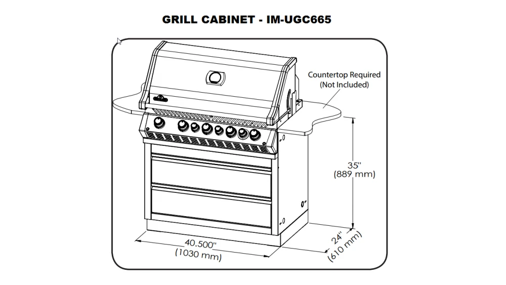 Napoleon Oasis 300 - PRO665 - Island Gas BBQ - Free Rotisserie And Cover 3 Napoleon Oasis 300 - PRO665 - Island Gas BBQ - Free Rotisserie And Cover - Image 3