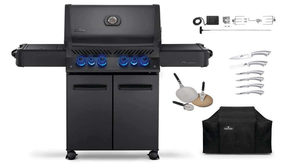 Napoleon Prestige Phantom P500RSIBPMK-3 Gas BBQ - Free Cover & Accessories 1 Napoleon Prestige Phantom P500RSIBPMK-3 Gas BBQ - Free Cover & Accessories
