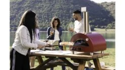 Alfa Forni Moderno Portable Pizza Oven - Antique Red -Grill And Chill PORTABLE20GAS20ANTIQUE20RED20 20Lifestyle201 1000x563 1