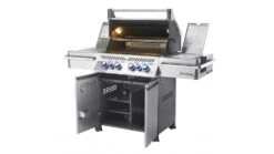 Napoleon Prestige PRO500RSIBPSS-3-GB Gas BBQ - Free Rotisserie And Cover 22 Napoleon Prestige PRO500RSIBPSS-3-GB Gas BBQ - Free Rotisserie And Cover -Grill And Chill PRO500 1 RSIB Angle Open Lights On napoleon 1000x563 1