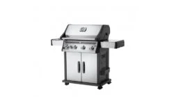 Napoleon Rogue RXT525SIBPSS-1-GB Gas BBQ - Free Cover & Accessories -Grill And Chill Rogue R525SIB Prod Ang SS LidClsd ShlfUp DrsClsd SBClsd 1000x563 1