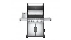 Napoleon Rogue RXT525SIBPSS-1-GB Gas BBQ - Free Cover & Accessories -Grill And Chill Rogue R525SIB Prod Str SS LidOpn ShlfUp DrsClsd SBOpn 1000x563 1