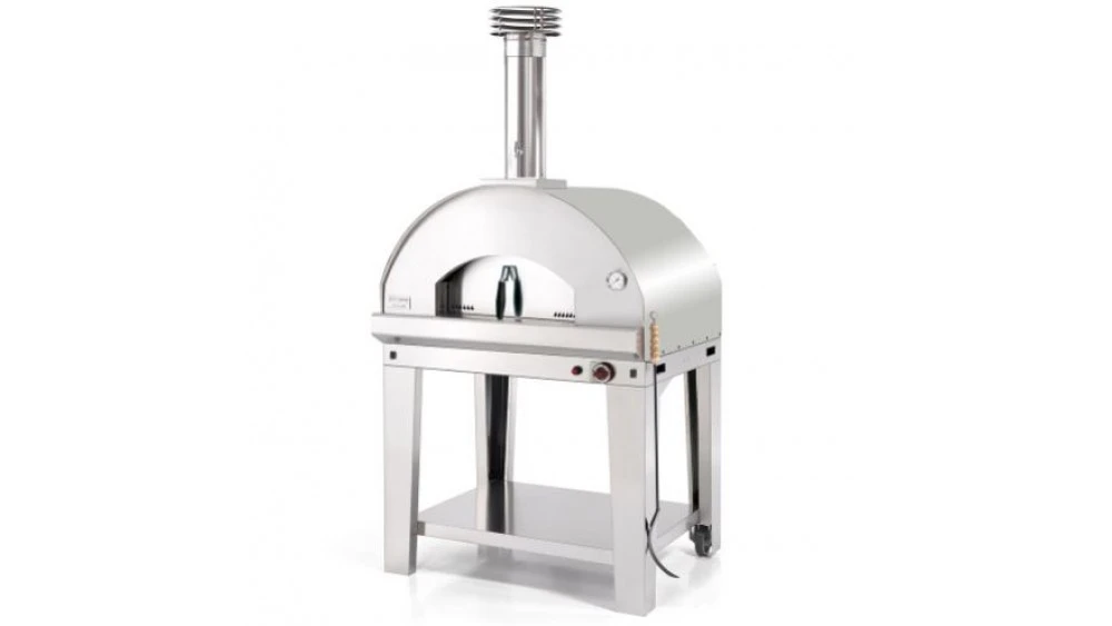Fontana - Mangiafuoco Gas Pizza Oven With Trolley - Stainless Steel 1 Fontana - Mangiafuoco Gas Pizza Oven With Trolley - Stainless Steel
