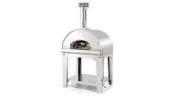 Fontana - Mangiafuoco Wood Pizza Oven With Trolley - Stainless Steel