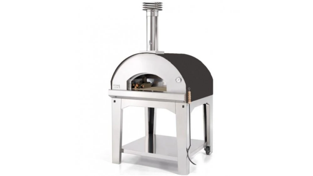 Fontana - Marinara Wood Pizza Oven With Trolley - Anthracite 1 Fontana - Marinara Wood Pizza Oven With Trolley - Anthracite