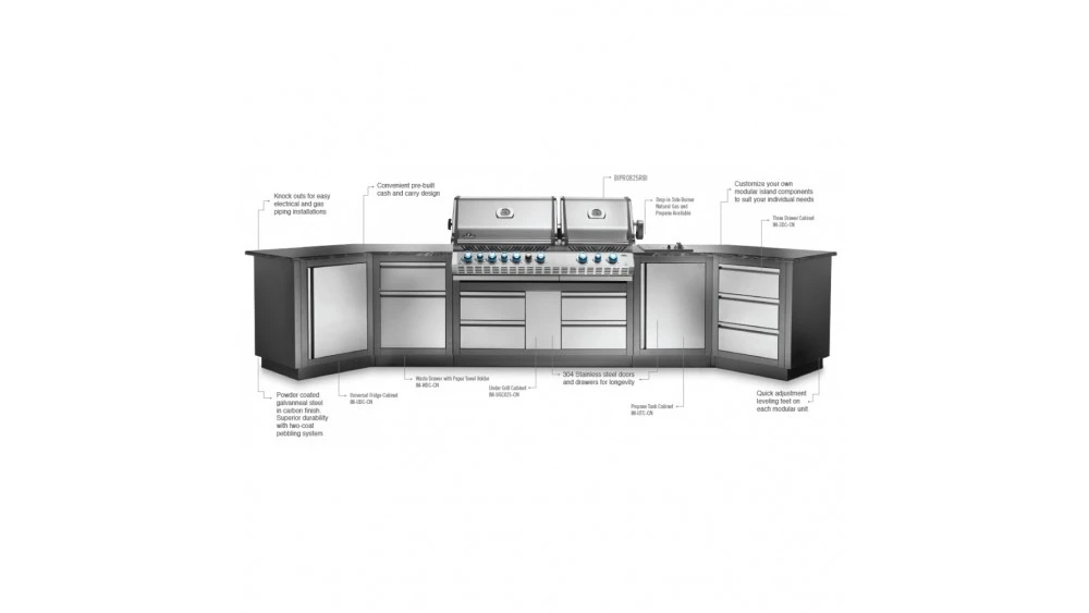 Napoleon Oasis 400 - PRO825 - Island Gas BBQ - Free Rotisserie 5 Napoleon Oasis 400 - PRO825 - Island Gas BBQ - Free Rotisserie - Image 5