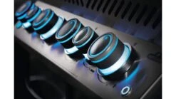 Napoleon Prestige P665RSIBPSS-3 Gas BBQ - Free Rotisserie And Cover -Grill And Chill prestige lights blue 1000x563 3