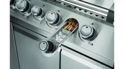 Napoleon Prestige BIPRO825RBIPSS-3-GB-3 Built In Gas BBQ - Free Rotisserie And Cover -Grill And Chill pro665 pro825 details wood chip smoker napoleon grills wide shot 1000x563 1