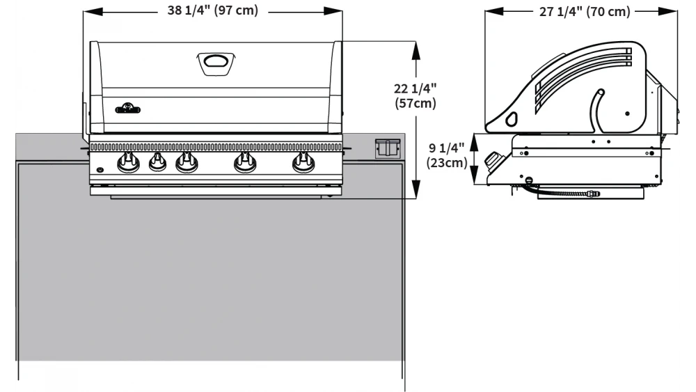 Napoleon Oasis 200 - LEX605 - Island Gas BBQ 3 Napoleon Oasis 200 - LEX605 - Island Gas BBQ - Image 3