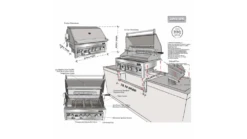 Sunstone Sun Series 4 Burner Built In Gas BBQ -Grill And Chill sun series 4 burner assembly 1 1000x563 1